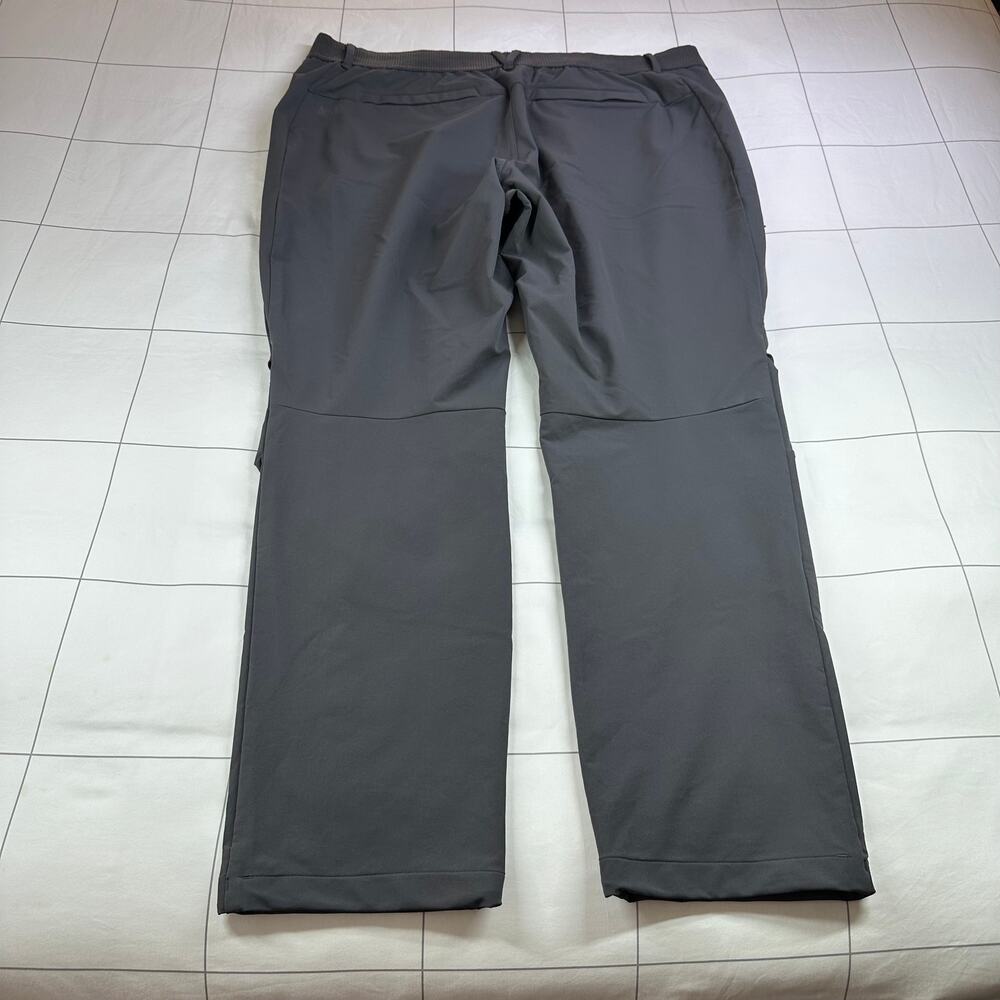 REI Co-op Pants Mens 2XL Gray Technical Hiking Cargo Zipper Pockets 176644 Camp - Picture 2 of 13